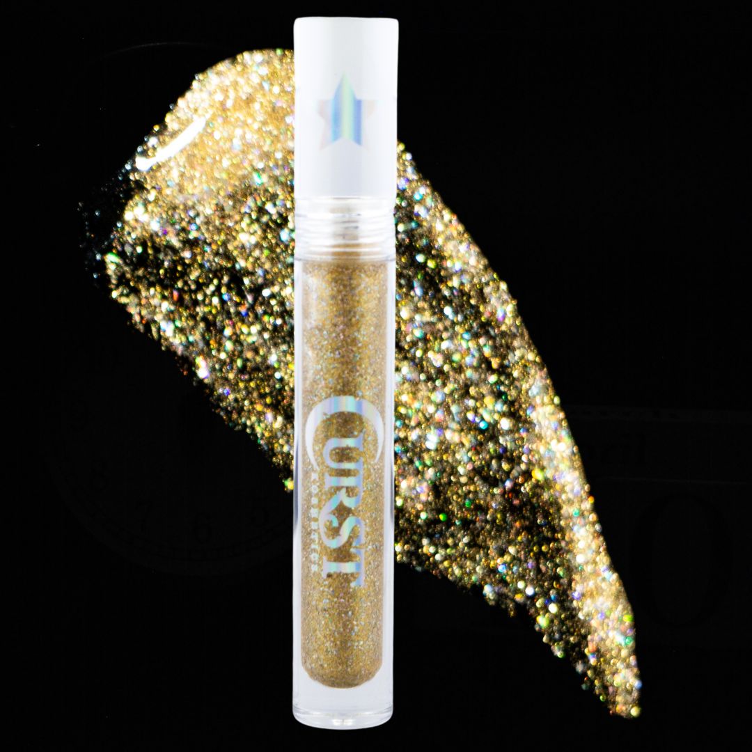Curst Kosmetics - Holographic Lip Glitz - Gold Rush