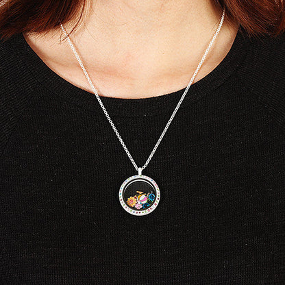 Blue Surf Board Locket Charm