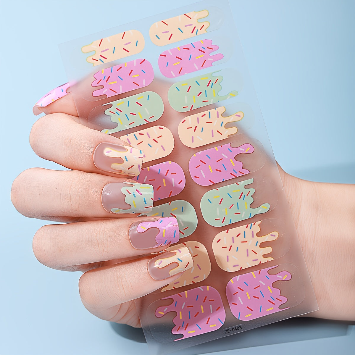Candied Nails - Nail Sticker - Popsicle Gel Nails