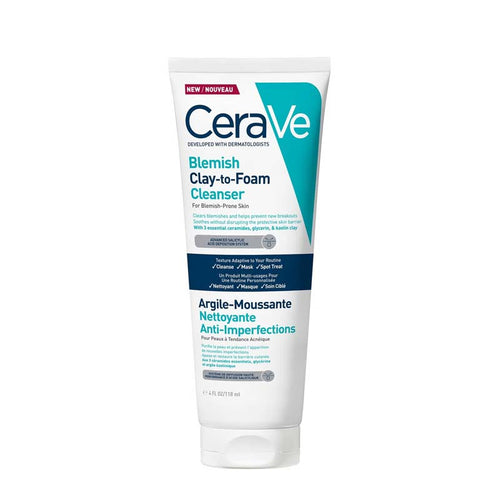 CeraVe Blemish Control Clay to Foam Cleanser For Blemish Prone Skin